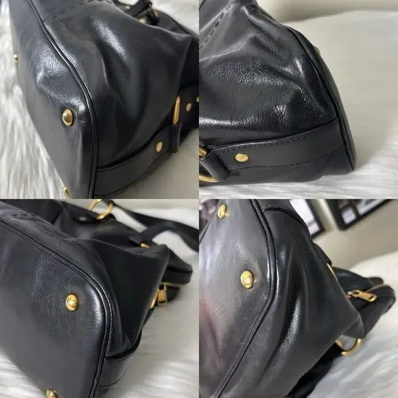 Yves Saint Laurent  Muse Handbag Black Leather - Picture 15 of 16